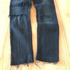 Distressed jeans